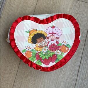 Strawberry Shortcake Heart-Shaped Cosmetic/Travel Bag